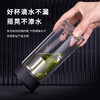 万象（WANXIANG）双层玻璃杯经典皮纹V19RL商务办公便携泡茶杯290ML大容量家用水杯 商品缩略图0