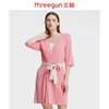 Threegun三枪 【浄呼吸】开襟七分袖女士睡袍-70387A911 商品缩略图0