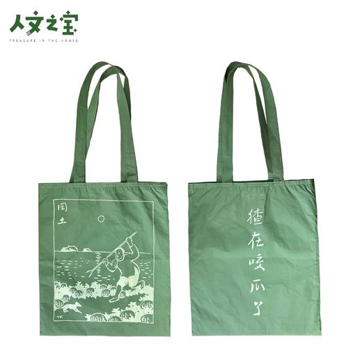 【人文之宝】闰土刺猹绿色杜邦纸袋 商品图5