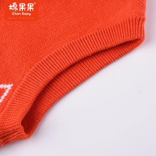 商场同款棉果果秋季新款全棉女童百搭叠穿提花对开棉线背心马甲M322171522480 商品图4