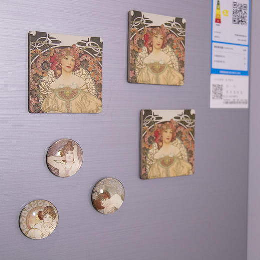 嘉德文创 | 慕夏·木质装饰磁贴【预售商品，预计7月22号之后发货】 商品图4