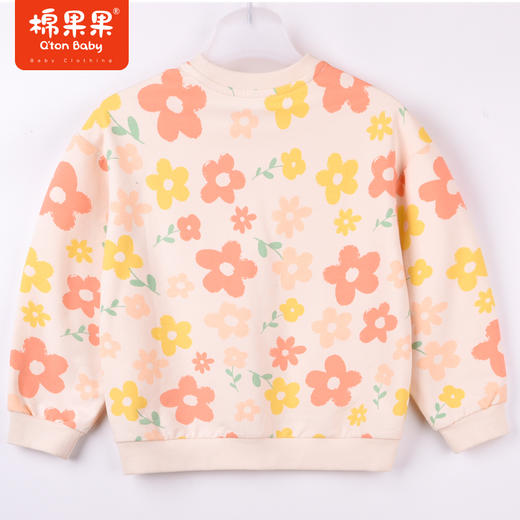 商场同款棉果果秋季新款卫衣女童纯棉圆领套头卫衣绒衫甜美可爱M322180222472 商品图5