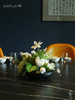 高端圆桌转盘仿真花餐桌花摆花轻奢高档酒店茶室中间摆件大装饰花 商品缩略图4