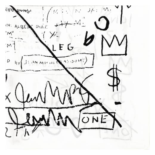 棉印花小方巾（Jean-Michel Basquiat）涂鸦艺术家 商品图1