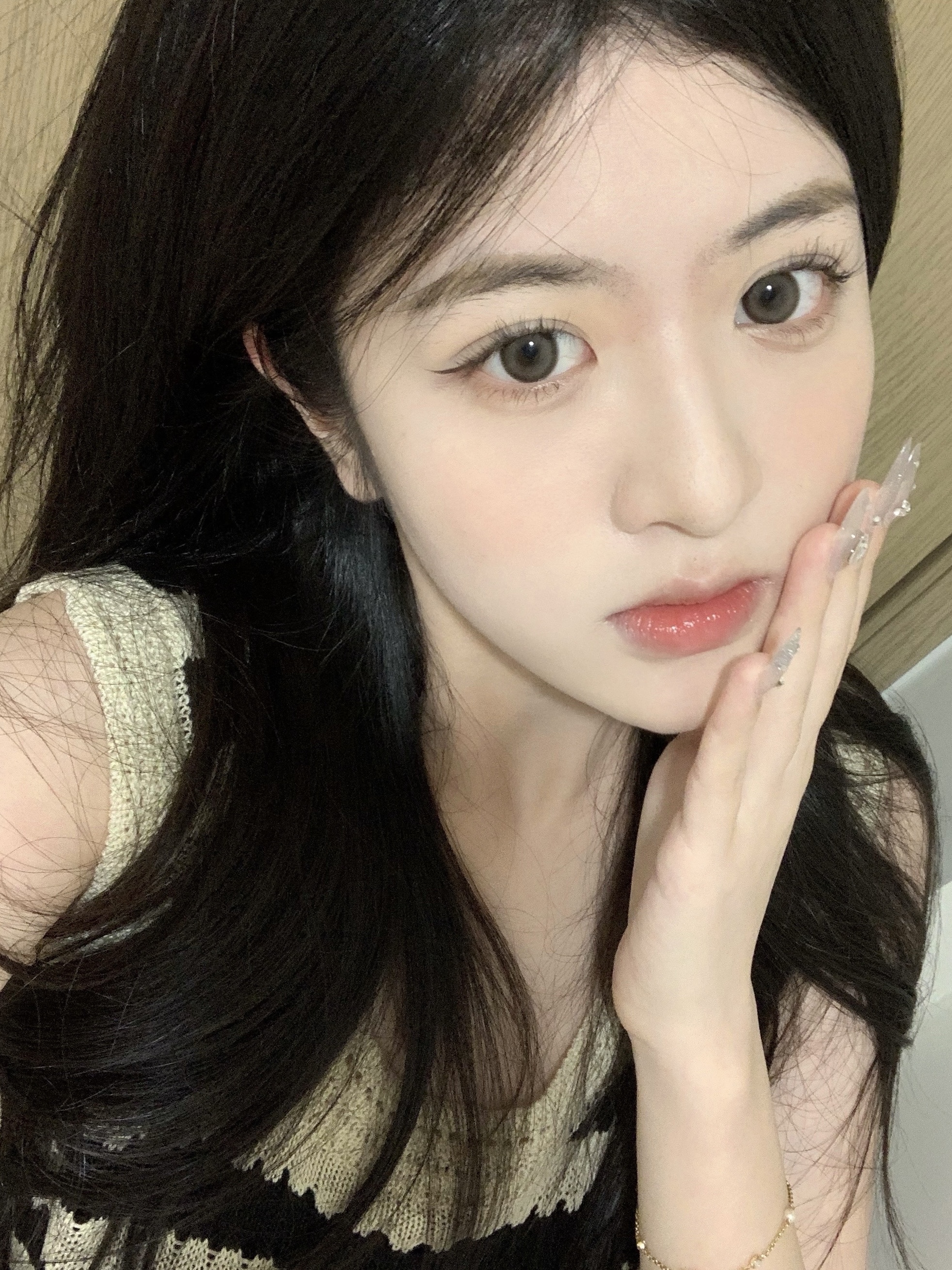 PUFFGIRL年抛隐形眼镜 冰栗子14.5mm 一副/2片-VVCON美瞳商城18