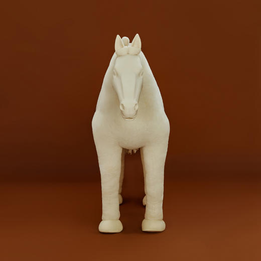 AWHITE 秦始皇帝陵战马 毛绒系列艺术雕塑摆件 全球限量100 商品图2