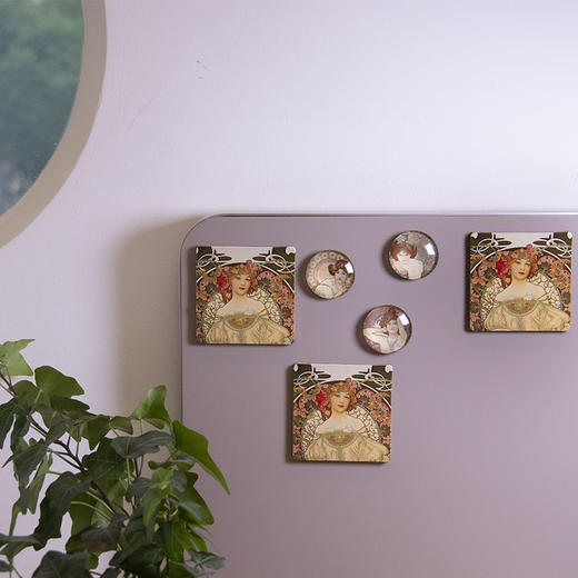 嘉德文创 | 慕夏·木质装饰磁贴【预售商品，预计7月22号之后发货】 商品图3