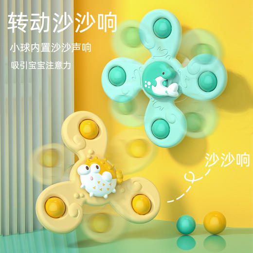 【持久旋转 停不下来】吸盘转转乐玩具宝宝趣味餐桌椅儿童魔幻旋转指尖手指陀螺网红爆款 商品图1