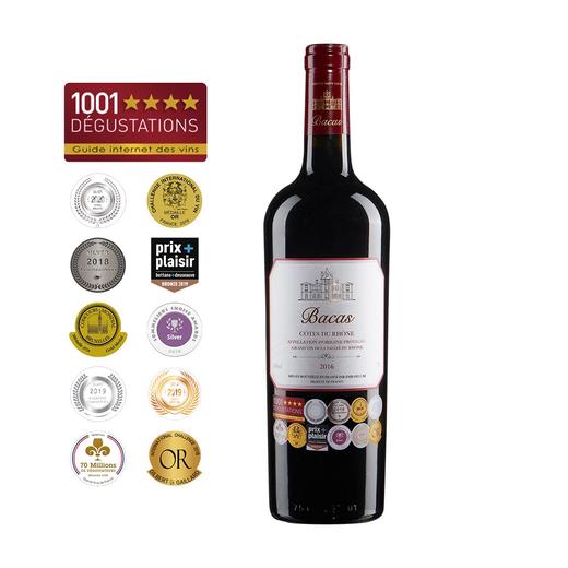 【自营】2016巴卡司干红葡萄酒 十全十美 酒中贵族 商品图0