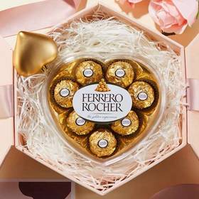 费列罗榛果威化巧克力8粒装心形 2盒
