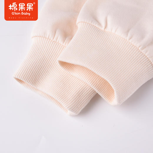 商场同款棉果果秋季新款卫衣绒衫女童米色显白落肩圆领卫衣抓薄绒M322180222468 商品图5