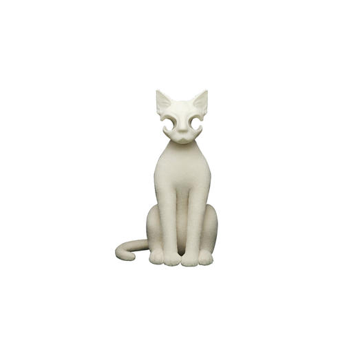 AWHITE 东方短毛猫 毛绒玩偶雕塑装饰摆件 商品图0