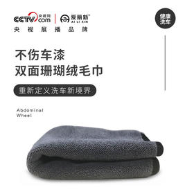 【双面珊瑚绒 不掉毛】爱丽新 加厚双面珊瑚绒 洗车毛巾吸水擦车布专用玻璃不掉毛 家用清洁玻璃 擦桌布