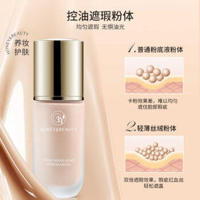 透蜜隔离霜彩妆套装提亮肤色持妆粉底液遮瑕定妆蜜粉生日礼物