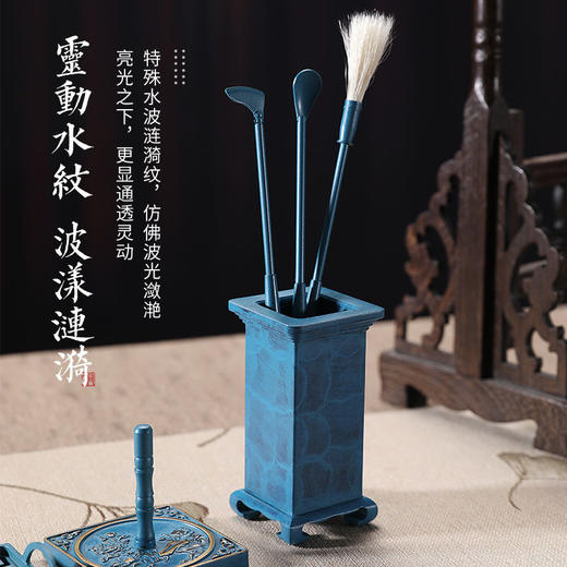 艺术铜香炉家用香道套装入门打拓檀香粉熏香炉熏香香篆套装 商品图3