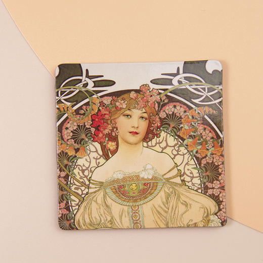 嘉德文创 | 慕夏·木质装饰磁贴【预售商品，预计7月22号之后发货】 商品图1