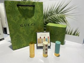 【七夕礼物】GUCCI古驰唇膏三件套 保税发货 情人节礼物 三件装【3·8女神节】