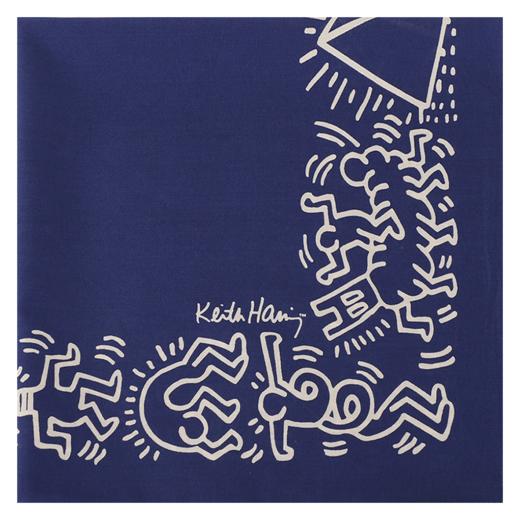 80支棉印花小方巾（Keith Haring街头绘画艺术家作品） 商品图3