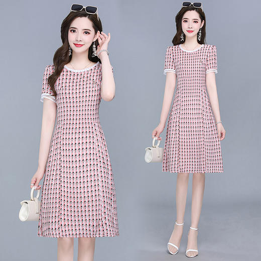 YWE BQD926气质减龄印花连衣裙时尚打底裙 商品图3