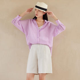 莱赛尔苎麻夏日清透衬衫