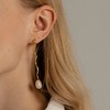 水滴珍珠耳环 UNFOLDSThe Amulet Water-Drop Earrings Gold White Pear 商品缩略图1