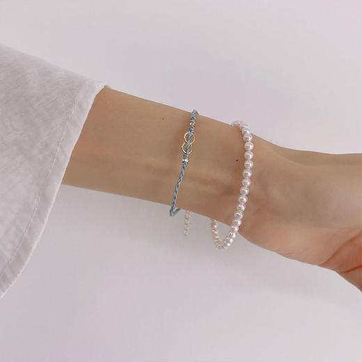 【采购专享】宫里的世界 七夕同心环珍珠双层手链 商品图4