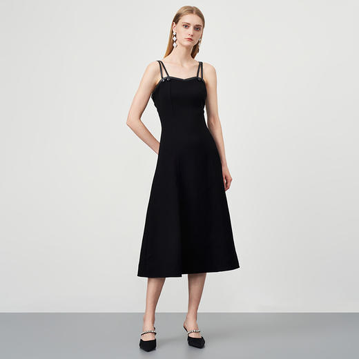 EITIE爱特爱秋季新款显瘦洋气吊带连衣裙6707413 商品图2