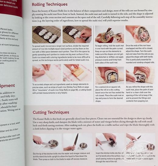 【中商原版】艺术寿司食谱 英文原版 Sushi Art Cookbook: The Complete Guide to Kazari Sushi 商品图5