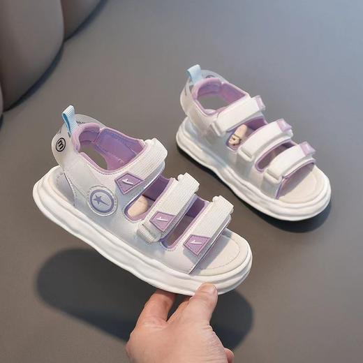 【清凉一夏，焕发活力】女童凉鞋，2022年新款夏季运动软底鞋子，小孩防滑轻便休闲儿童沙滩鞋 商品图5