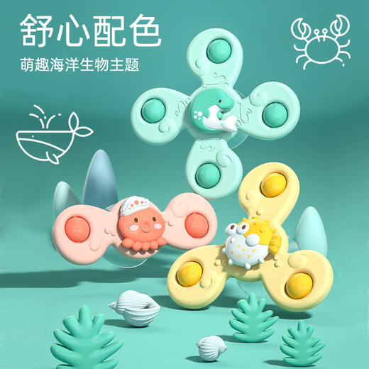 【持久旋转 停不下来】吸盘转转乐玩具宝宝趣味餐桌椅儿童魔幻旋转指尖手指陀螺网红爆款 商品图2