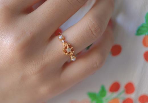 【连理枝系列首饰】原创设计珍珠项链、手链、戒指、耳钉系列n 商品图8