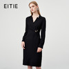 EITIE爱特爱秋季新款系带长袖优雅显瘦连衣裙6707412 商品缩略图0