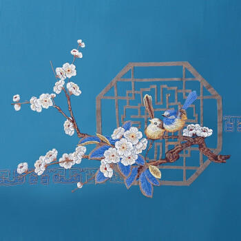 富安娜家纺 纯棉四件套100支长绒棉床上用品高档双人套件203*229cm 商品图2