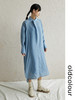 oldcolour天丝立领连衣裙早秋女新款高级感慵懒风长袖裙子 商品缩略图1