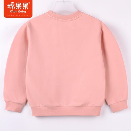 商场同款棉果果女童抓绒秋季新款圆领套头卫衣舒适柔软M322180222467 商品图5