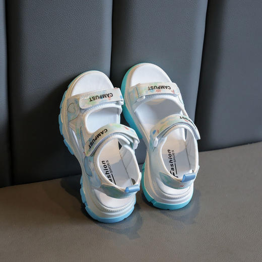 【时尚经典，秒变潮童】女童凉鞋2022新款，夏季中大童女孩公主时尚防滑软底，儿童运动沙滩鞋 商品图4