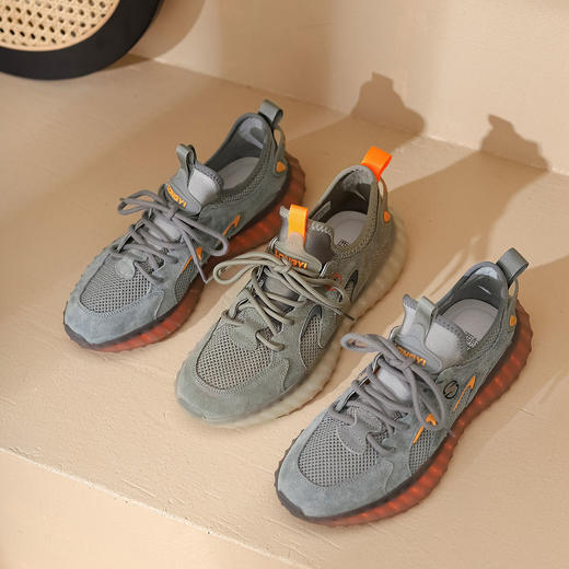 西村名物2022年夏季新款网眼透气绑带男休闲鞋10421 商品图2