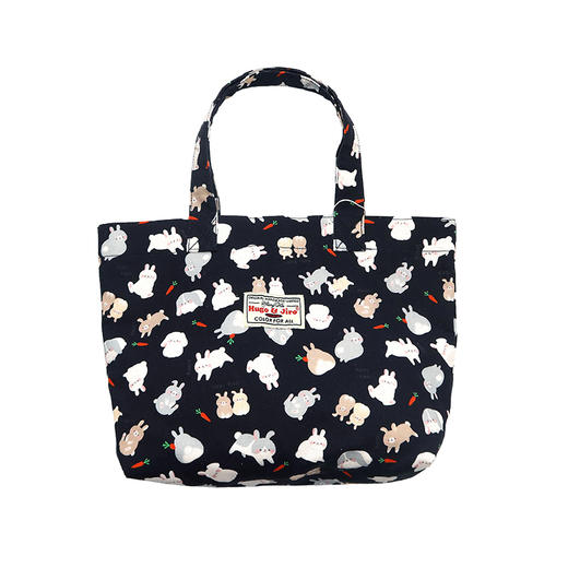 HUJI祤集Sneaky手提袋插画胡萝卜兔兔 商品图0