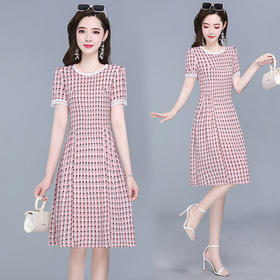 YWE BQD926气质减龄印花连衣裙时尚打底裙