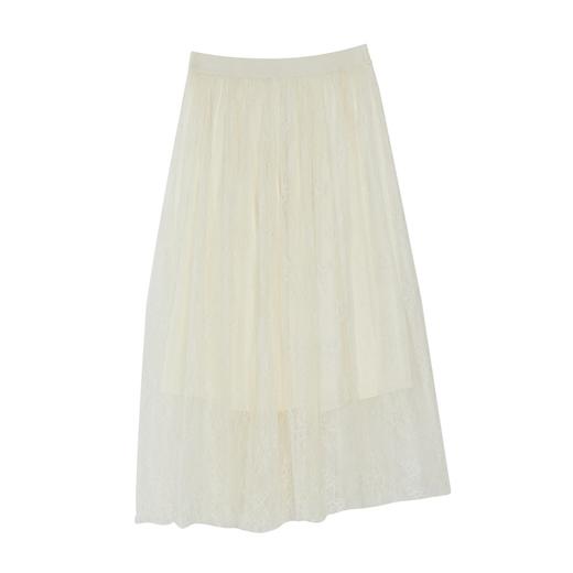 谜底2022秋季新品复古摩登浪漫伞型松紧腰蕾丝半裙226MB6177 商品图4