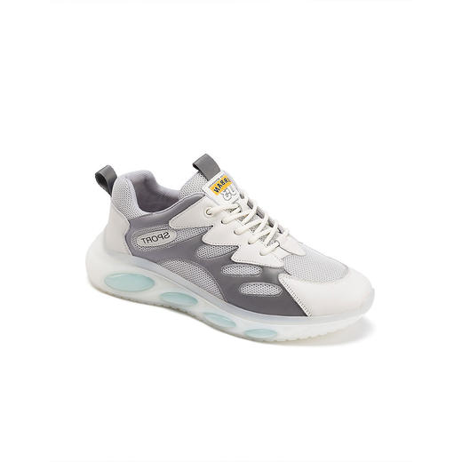 西村名物2022年秋新款网面透气过渡鞋系带休闲鞋男10461 商品图3