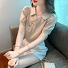 2022年夏款新中式盘扣衬衫女短袖薄款设计感小众翻领衬衣 KQL6179 商品缩略图2