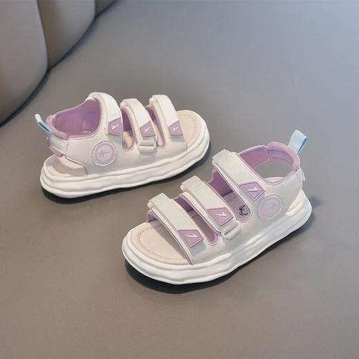 【清凉一夏，焕发活力】女童凉鞋，2022年新款夏季运动软底鞋子，小孩防滑轻便休闲儿童沙滩鞋 商品图0