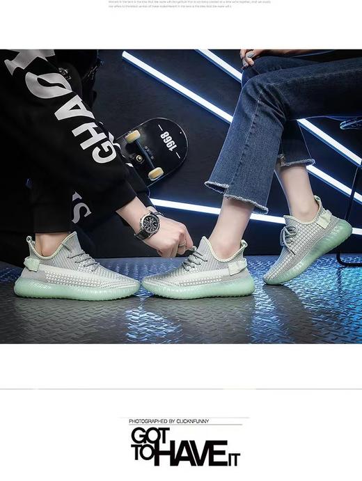 【YW】无忧购（情侣必备甜蜜好物）夏日新款品质飞织男女同款情侣网面透气运动鞋T66-778（截单后7天发货） 商品图4