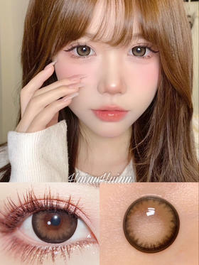 【大直径】Leenscolor-方糖高光棕-14.5mm【度数 度数0-1000度 含525/575】