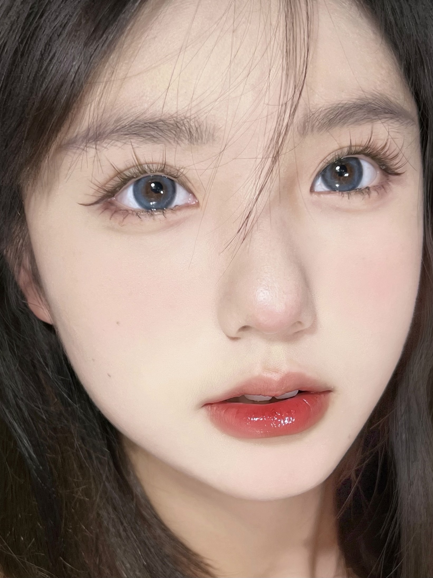 PUFFGIRL年抛隐形眼镜 蓝胖子14.5mm 一副/2片-VVCON美瞳商城14