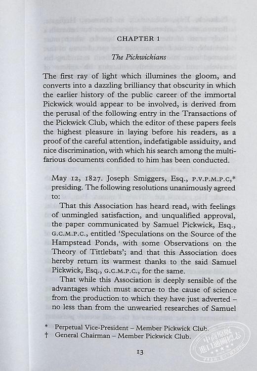预售 【中商原版】Collectors Library系列：匹克威克外传 英文原版 The Pickwick Papers 商品图4
