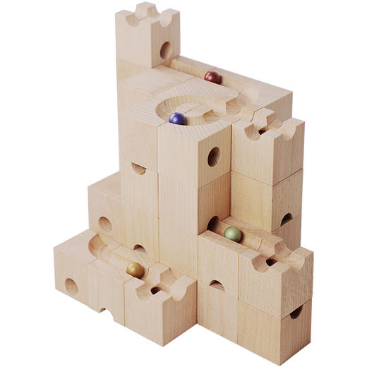 【3岁+】惟木匠心 拼装滚珠轨道积木——无限的可能，脑洞巨大 商品图6
