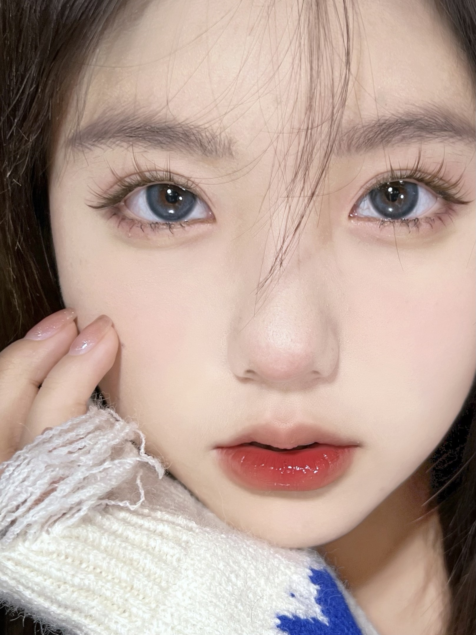 PUFFGIRL年抛隐形眼镜 蓝胖子14.5mm 一副/2片-VVCON美瞳商城15