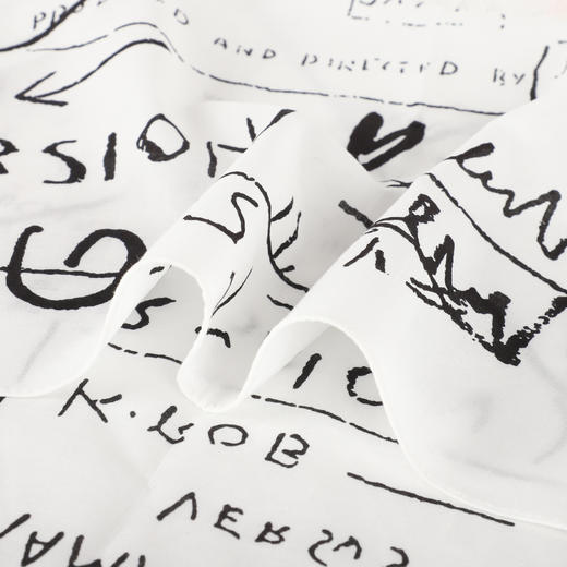 棉印花小方巾（Jean-Michel Basquiat）涂鸦艺术家 商品图6